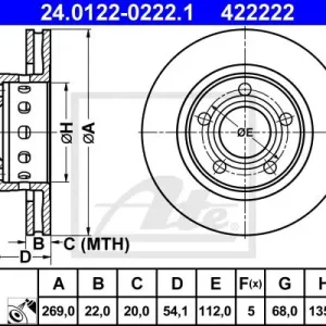 TARCZA HAMULC. VW PASSAT 4MOTION 00-05 TYŁ Oryginalny