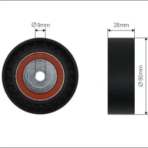 rolka kierunkowa / prowadząca, pasek klinowy zębaty CAFFARO 40-25 Wyprzedaż