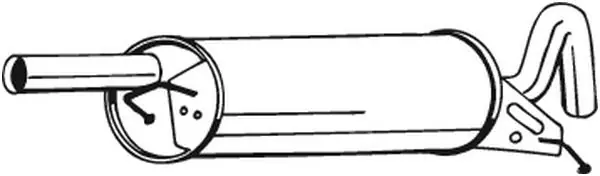 Tłumik układu wydechowego tył VW PASSAT 1.6 10.96-05.05 Szybka dostawa