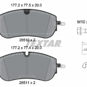 KLOCEK HAMULCOWY KPL. PRZÓD (Z DODATKAMI  ZE ŚRUBAMI PROWADZĄCYMI ZACISKU HAMULC Ostatnia szansa