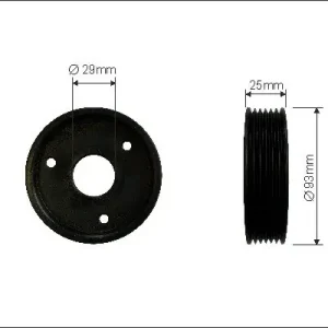 Koło pasowe, pompa wspomagania układu kierowniczego CAFFARO 400-00 Kup teraz