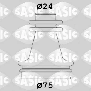 Rabat Zestaw osłon, wał napędowy SASIC 4003416