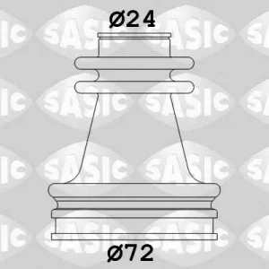Autentyczny Zestaw osłon, wał napędowy SASIC 4003462