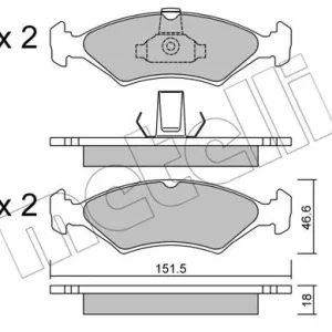 KLOCKI HAM.FORD FIESTA 95-00 Oferta