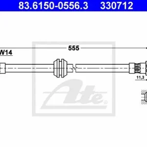 PRZEWÓD HAMULCOWY GIĘTKI BMW 7 E65/E66 01-08 PRZÓD Szybka dostawa