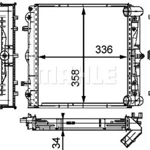 Autentyczny CHLODNICA WODY BEHR PREMIUM LINE