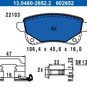 KLOCKI HAMULC. RENAULT GRAND SCENIC 09-16 TYŁ Zwrot pieniędzy