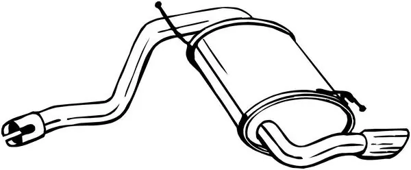 Tłumik układu wydechowego tył DACIA DUSTER 1.5D 10.10-01.18 Szybka dostawa