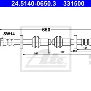 PRZEWÓD HAMULCOWY GIĘTKI AUDI A6 10- PRZÓD Oferta limitowana