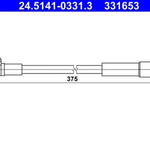 Oferta PRZEWÓD HAMULCOWY GIĘTKI FORD TRANSIT 13- PRZÓD