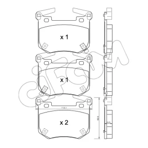 Bezpieczna płatność KLOCKI HAMULC. KIA STINGER 17- TYŁ
