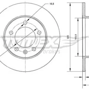Premium TARCZA HAMULC. RENAULT MASTER  00-10 TYŁ