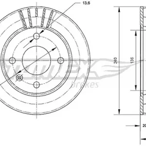 Ostatnia szansa TARCZA HAMULC. FORD ESCORT  90-00 WENT.