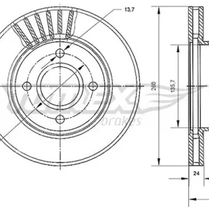 Kup teraz TARCZA HAMULC. FORD MONDEO  93-00 WENT.